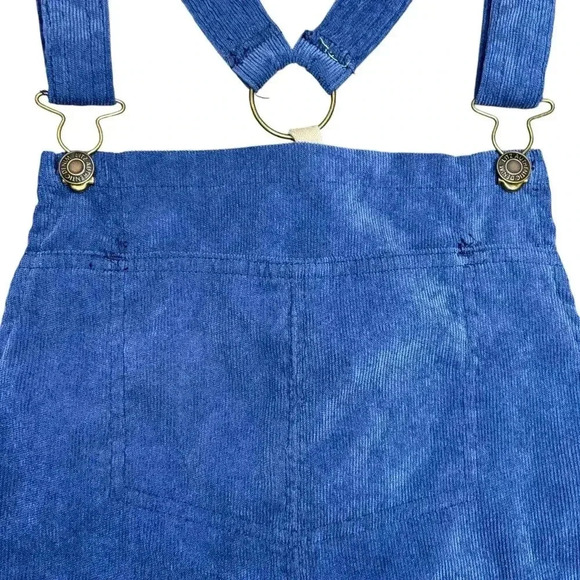 UNIQ Always On Time Blue Corduroy Overall Dress Size M - Picture 5 of 12